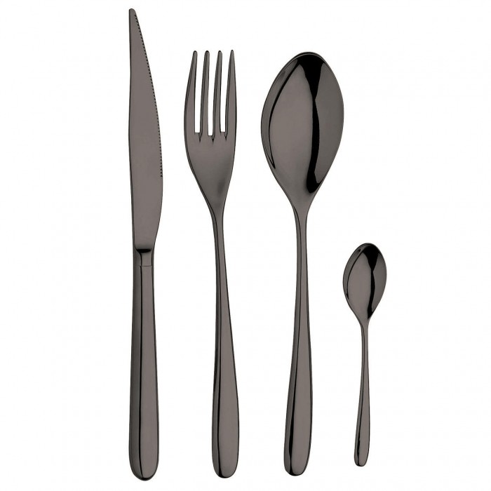 Set 6 cutite principale INOXRIV NOVECENTO TITANIUM, otel inoxidabil 18/10, L22cm, grosime 3,5mm, finisaj lucios