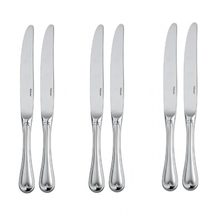 Set 6 cutite principale, profesionale, HISAR TOPKAPI, inox 18/10, L25cm