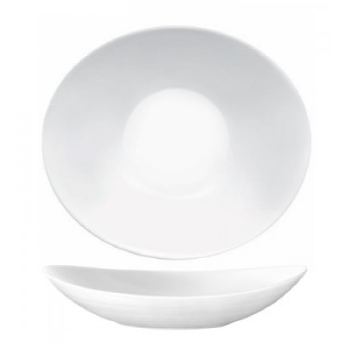 Set 6 farfurii adanci din sticla opal BORMIOLI PROMETEO, 23x20,5xh4,9cm