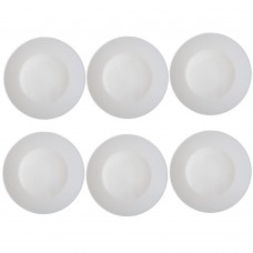 Set 6 farfurii intinse BORMIOLI RONDA, sticla opal, D27cm