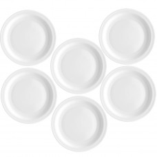 Set 6 farfurii intinse sticla opal BORMIOLI PERFORMA, D15,5cm