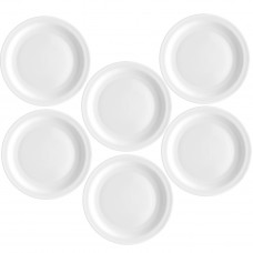 Set 6 farfurii intinse sticla opal BORMIOLI PERFORMA, D19cm