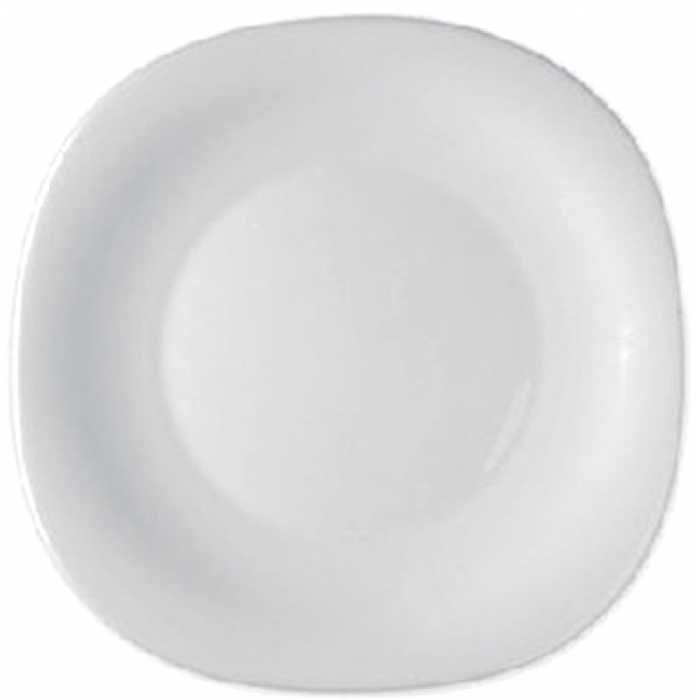 Set 6 farfurii pentru desert BORMIOLI PARMA, sticla opal, 20x20xh1,9cm