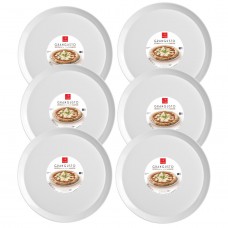 Set 6 farfurii pizza BORMIOLI GRANGUSTO, sticla opal, D33,5xh1,8cm