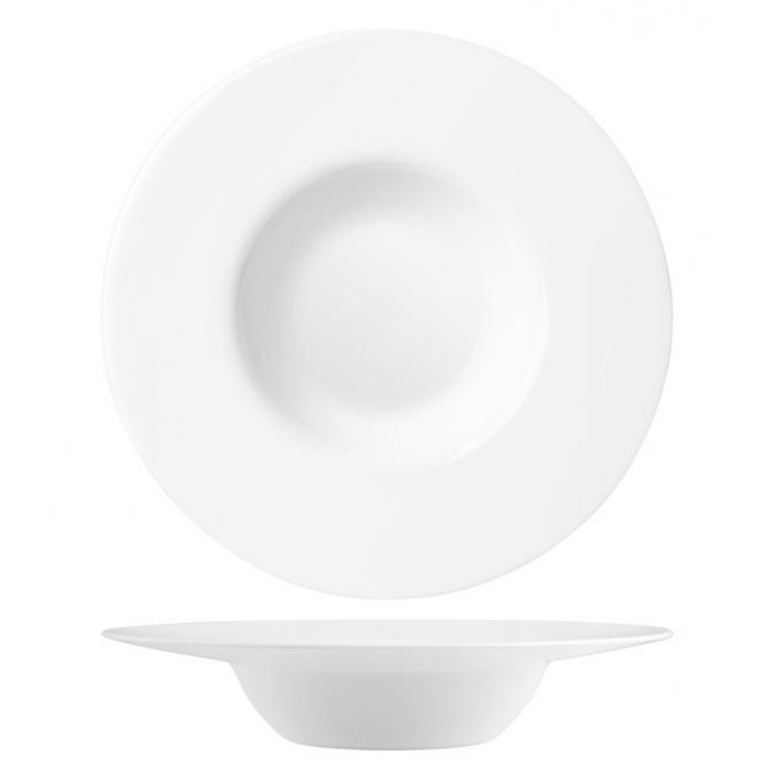 Set 6 farfurii risotto BORMIOLI GRANGUSTO, sticla opal, D27xh5,3cm