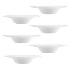Set 6 farfurii risotto BORMIOLI GRANGUSTO, sticla opal, D27xh5,3cm