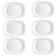 Set 6 farfurii sticla opal BORMIOLI PARMA, 33x24xh2,5cm