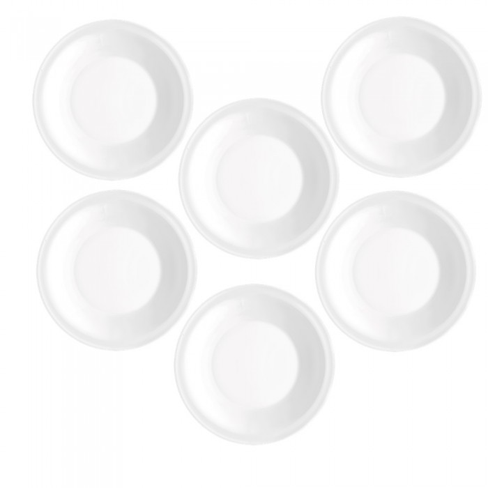 Set 6 farfurii supa sticla opal BORMIOLI PERFORMA, D23cm