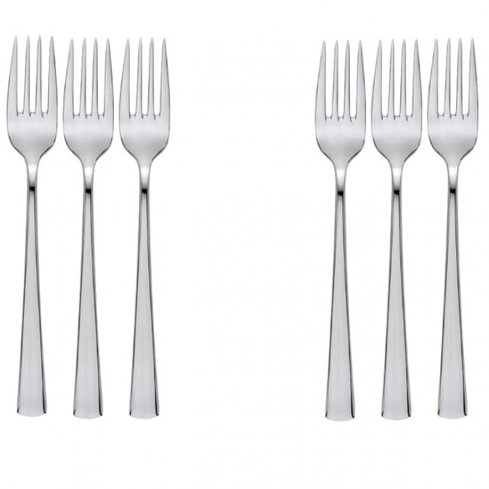 Set 6 furculite aperitiv, profesionale, HISAR LARA, inox 18/10, L19cm