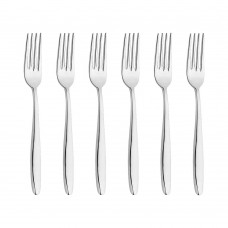 Set 6 furculite desert/aperitiv INOXRIV ANNIE, otel inoxidabil 18/10, L17,5cm, grosime 3mm, finisaj lucios