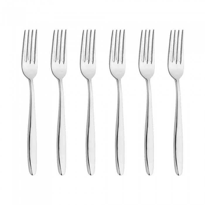 Set 6 furculite desert/aperitiv INOXRIV ANNIE, otel inoxidabil 18/10, L17,5cm, grosime 3mm, finisaj lucios