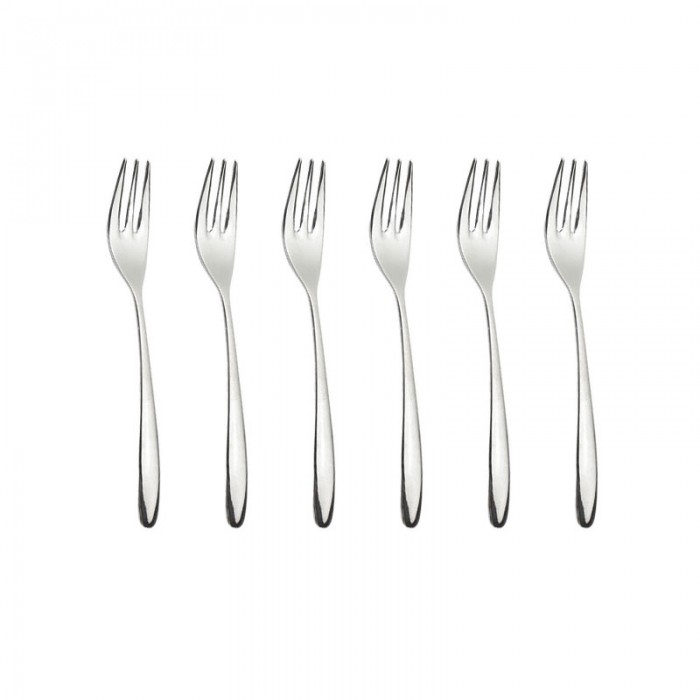 Set 6 furculite desert INOXRIV NOVECENTO, otel inoxidabil 18/10, L15,3cm, grosime 3,5mm, finisaj lucios