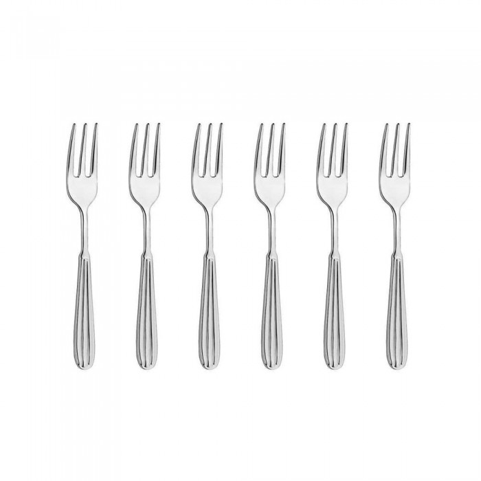 Set 6 furculite desert INOXRIV NOVIA, inox 18/0, L14,3cm, grosime 3mm, finisaj lucios