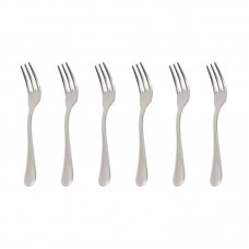Set 6 furculite desert INOXRIV YORK, inox 18/0, grosime 2mm, finisaj lucios