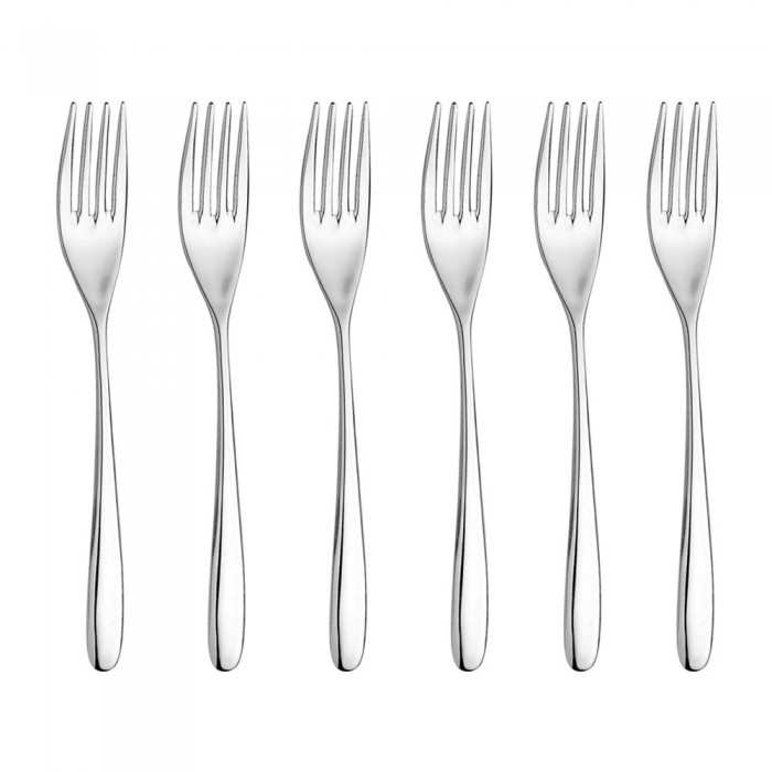 Set 6 furculite fel principal INOXRIV NOVECENTO, otel inoxidabil 18/10, L20,5cm, grosime 3,5mm, finisaj lucios