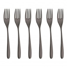Set 6 furculite fel principal INOXRIV NOVECENTO TITANIUM, otel inoxidabil 18/10, L20,5cm, grosime 3,5mm, finisaj lucios