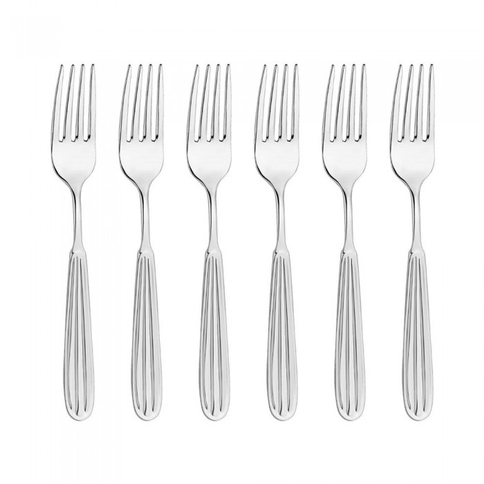 Set 6 furculite fel principal INOXRIV NOVIA, inox 18/0, L20cm, grosime 3mm, finisaj lucios