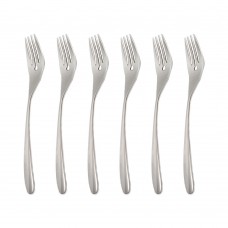 Set 6 furculite pentru peste INOXRIV NOVECENTO, otel inoxidabil 18/10, L20cm, grosime 3,5mm, finisaj lucios