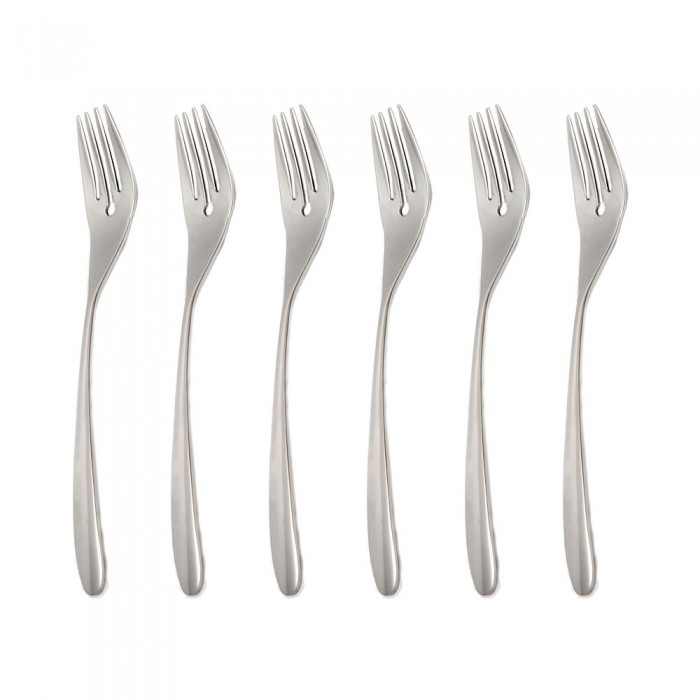 Set 6 furculite pentru peste INOXRIV NOVECENTO, otel inoxidabil 18/10, L20cm, grosime 3,5mm, finisaj lucios