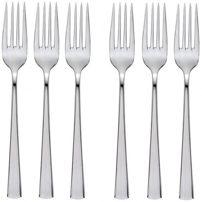 Set 6 furculite profesionale pentru desert, HISAR LARA, inox 18/10, L16,3cm