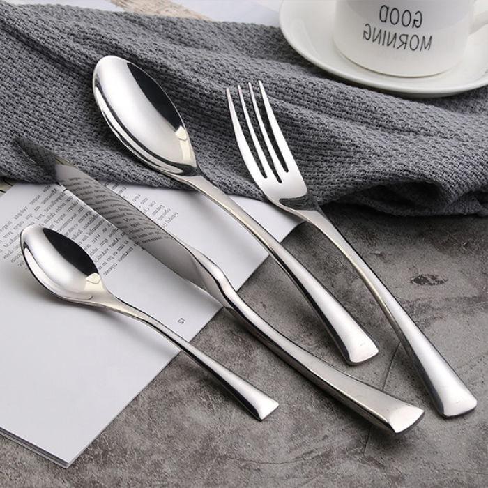 Set 6 furculite RAKI WICKED SILVER, din inox, 21,7cm