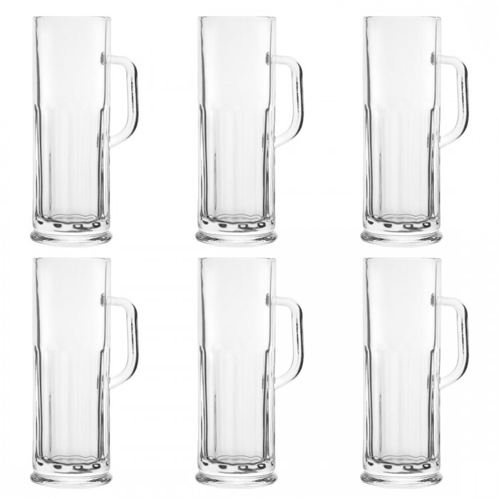 Set 6 halbe bere Raki, 613ml, D7,7xh22,5cm, sticla