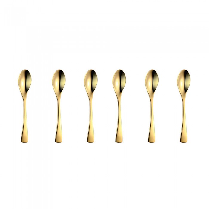 Set 6 linguri desert RAKI WICKED GOLD, din inox, 14,8cm