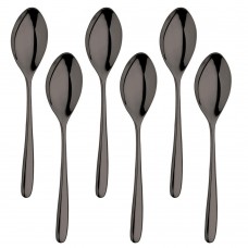 Set 6 linguri principale INOXRIV NOVECENTO TITANIUM, otel inoxidabil 18/10, L20,5cm, grosime 3,5mm, finisaj lucios