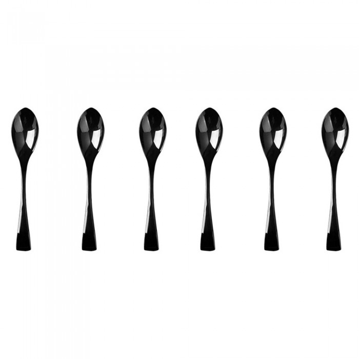 Set 6 linguri RAKI WICKED BLACK, din inox, 22cm