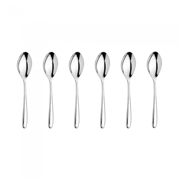 Set 6 lingurite cafea mocca INOXRIV NOVECENTO, otel inoxidabil 18/10, L11cm, grosime 3,5mm, finisaj lucios