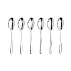 Set 6 lingurite ceai/cafea INOXRIV NOVECENTO, otel inoxidabil 18/10, L13,5cm, grosime 3,5mm, finisaj lucios