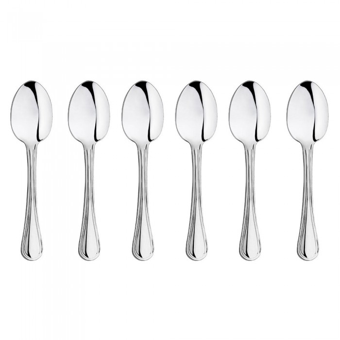 Set 6 lingurite ceai/cafea INOXRIV YORK, inox 18/0, L14cm, grosime 2mm, finisaj lucios