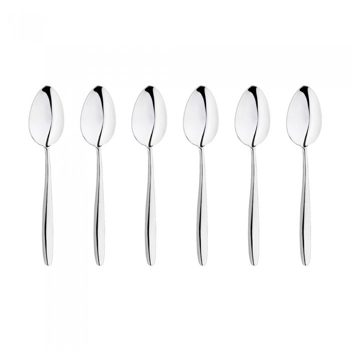 Set 6 lingurite ceai INOXRIV ANNIE, otel inoxidabil 18/10, L13,2cm, grosime 3mm, finisaj lucios