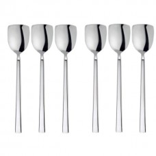 Set 6 lingurite inghetata, profesionale, HISAR MILANO, inox 18/10, L15,8cm