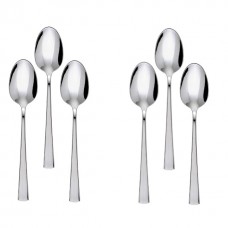 Set 6 lingurite pentru ceai profesionale, HISAR LARA, inox 18/10, L13,2cm