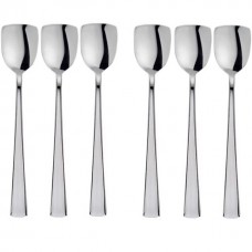 Set 6 lingurite pentru inghetata, profesionale, HISAR LARA, inox 18/10, L15,3cm