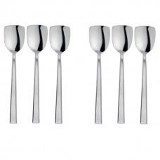 Set 6 lingurite pentru inghetata, profesionale, HISAR MIAMI, inox 18/10, L15,7cm