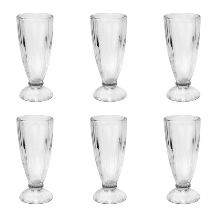 Set 6 pahare bauturi calde RAKI FOXY, 350ml, D8xh18,5cm, din sticla