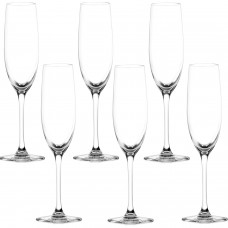 Set 6 pahare cu picior pentru sampanie LUCARIS BANGKOK 180ml SHAMPAGNE