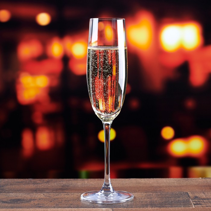 Set 6 pahare cu picior pentru sampanie LUCARIS BANGKOK 180ml SHAMPAGNE