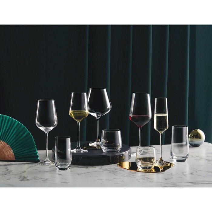 Set 6 pahare cu picior pentru sampanie LUCARIS HONG KONG 270ml CHAMPAGNE