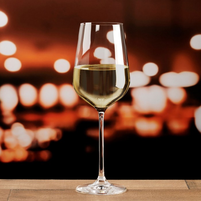 Set 6 pahare cu picior pentru vin alb LUCARIS HONG KONG 425ml CHARDONNAY