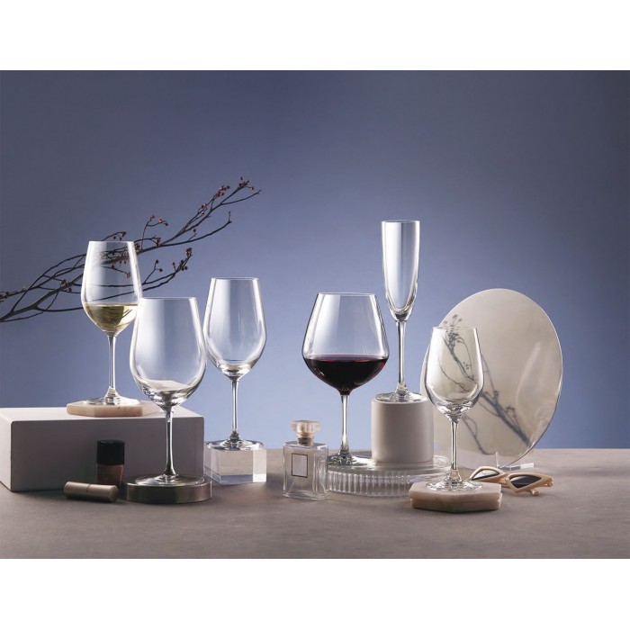 Set 6 pahare cu picior pentru vin alb LUCARIS TOKYO 365ml CHARDONNAY