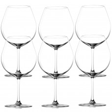 Set 6 pahare cu picior pentru vin rosu LUCARIS BANGKOK 750ml BURGUNDY