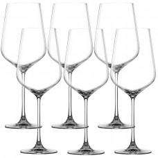 Set 6 pahare cu picior pentru vin rosu LUCARIS HONG KONG 770ml BORDEAUX