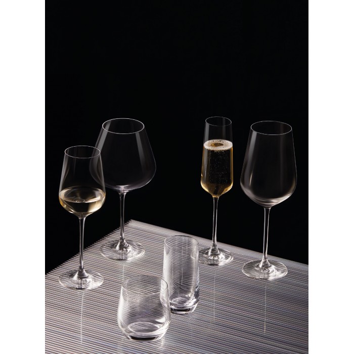 Set 6 pahare cu picior pentru vin rosu LUCARIS HONG KONG 910ml BURGUNDY