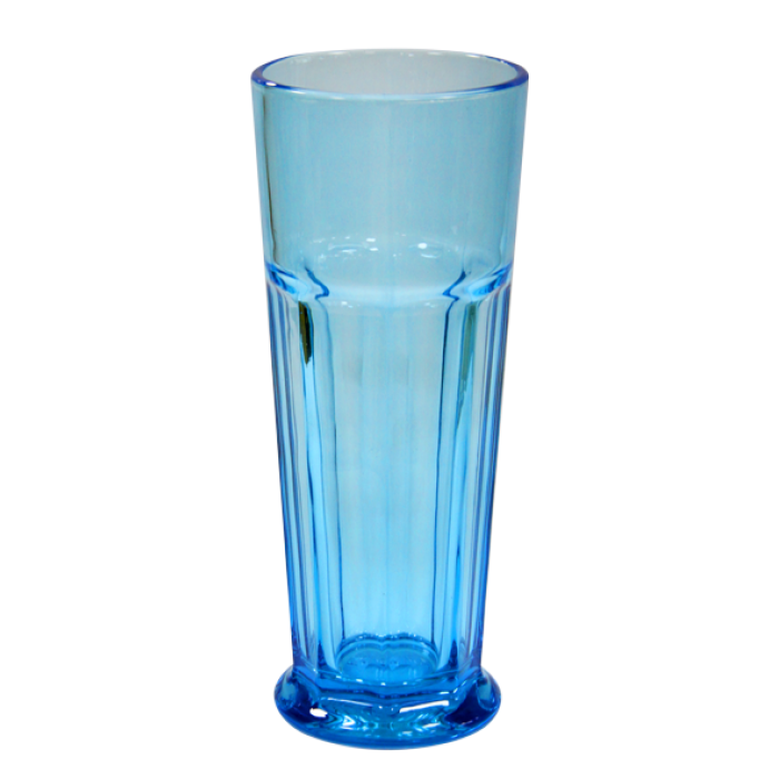 Set 6 pahare din sticla RAKI, 450ml, pentru cocktail, albastru