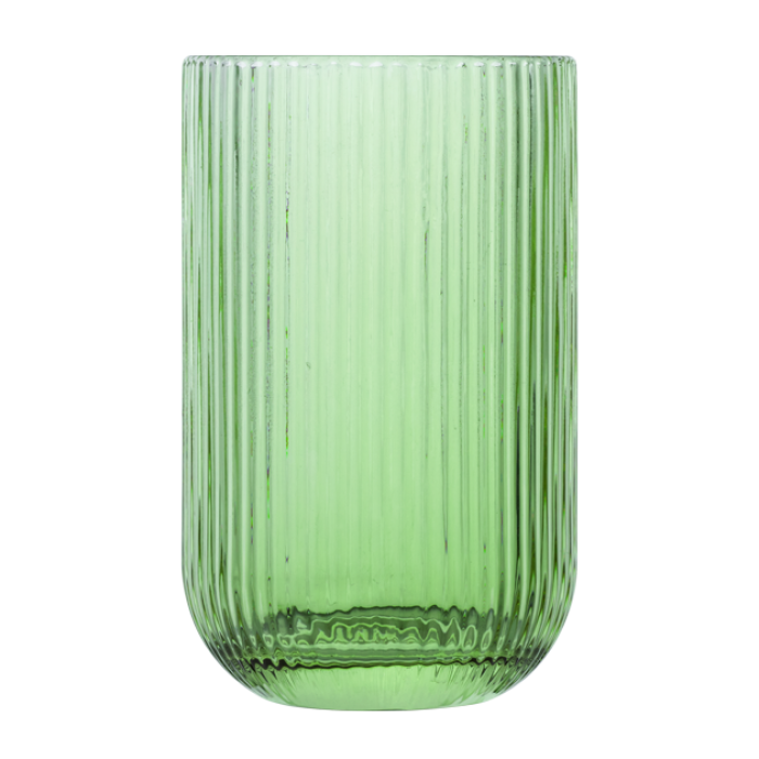 Set 6 pahare inalte long drink universale Raki Bloom Green, 410ml, D8xh13cm, sticla, verde/transparent