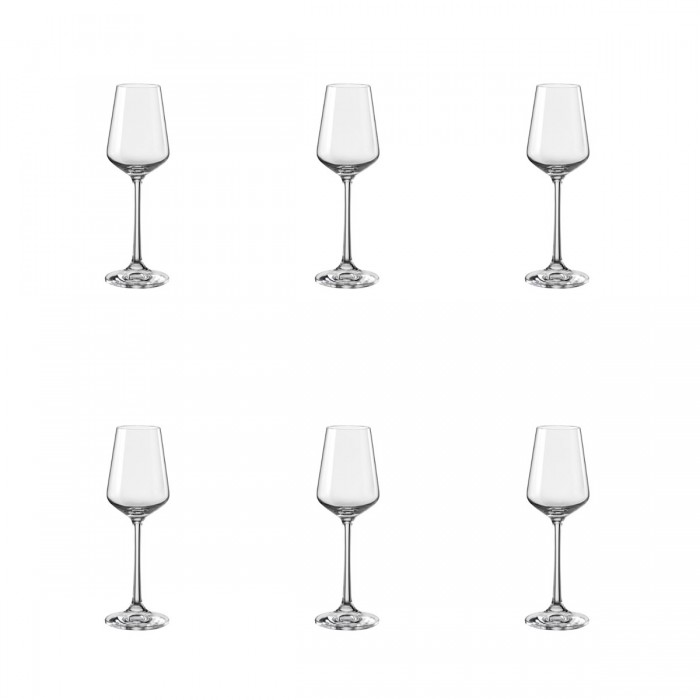 Set 6 pahare lichior BOHEMIA CRISTAL SANDRA, 65ml, sticla