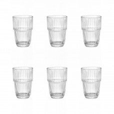 Set 6 pahare long drink BORMIOLI ROCCO BARSHINE, 380ml, D8,3xh12cm, sticla temperata